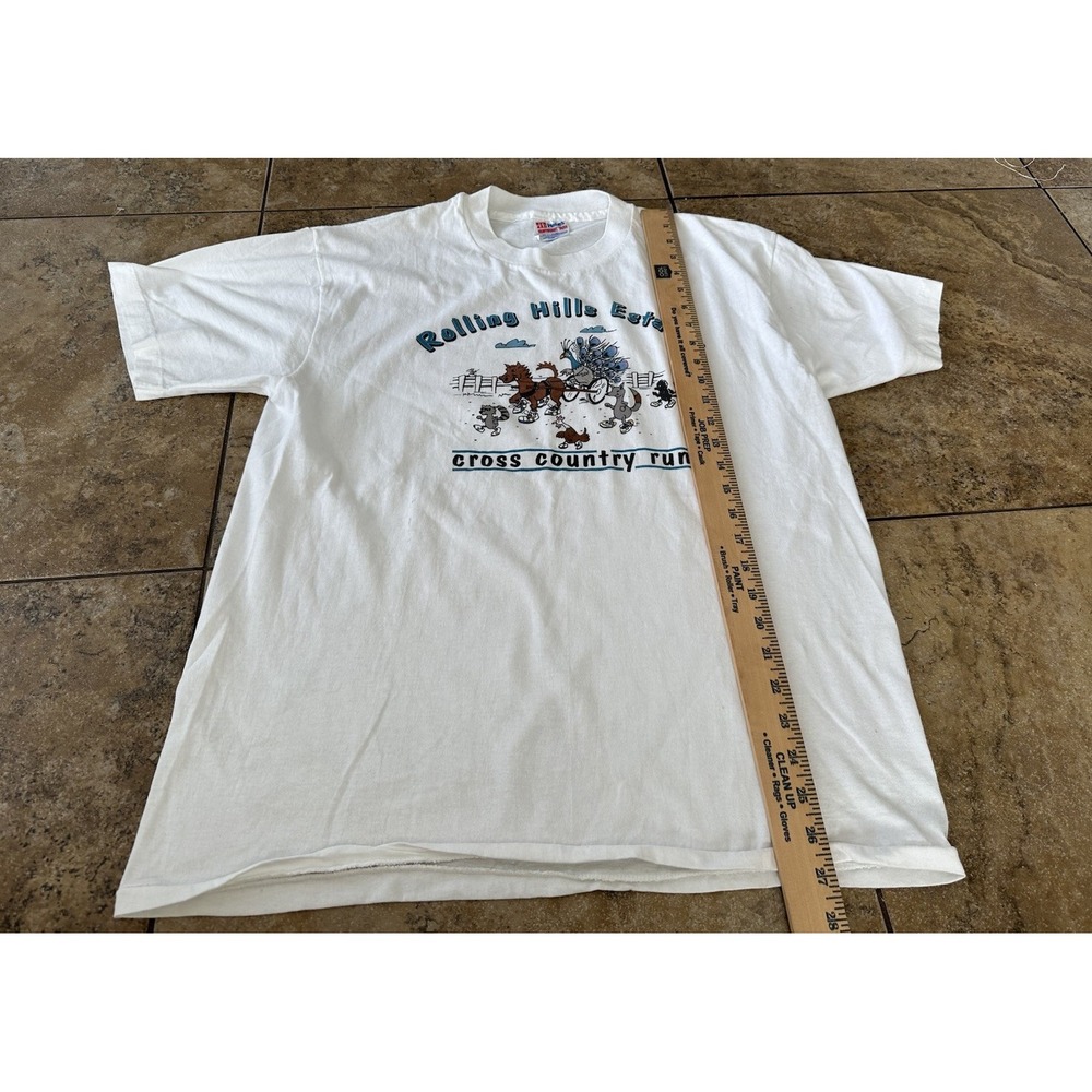 Rolling Hills Estates Cross Country Run  Single Stitch  T-Shirt Size L